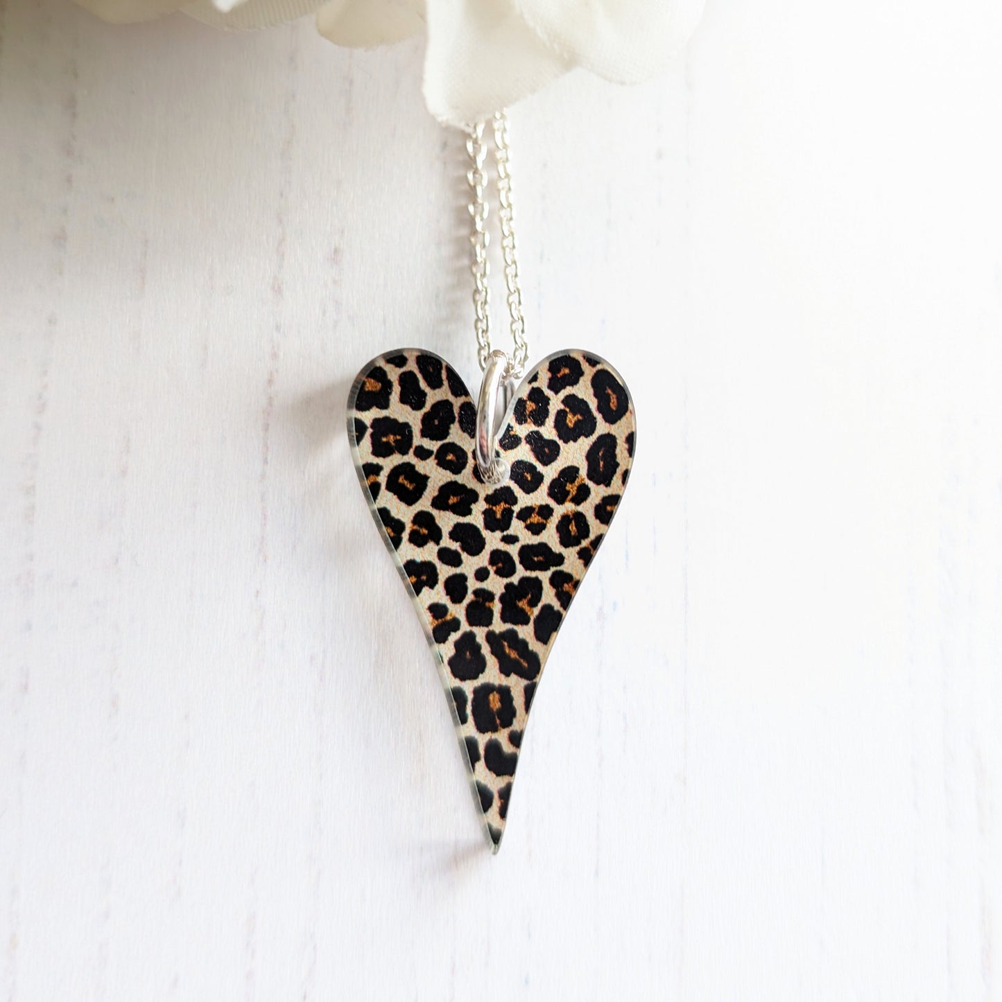 Long Heart - Leopard print