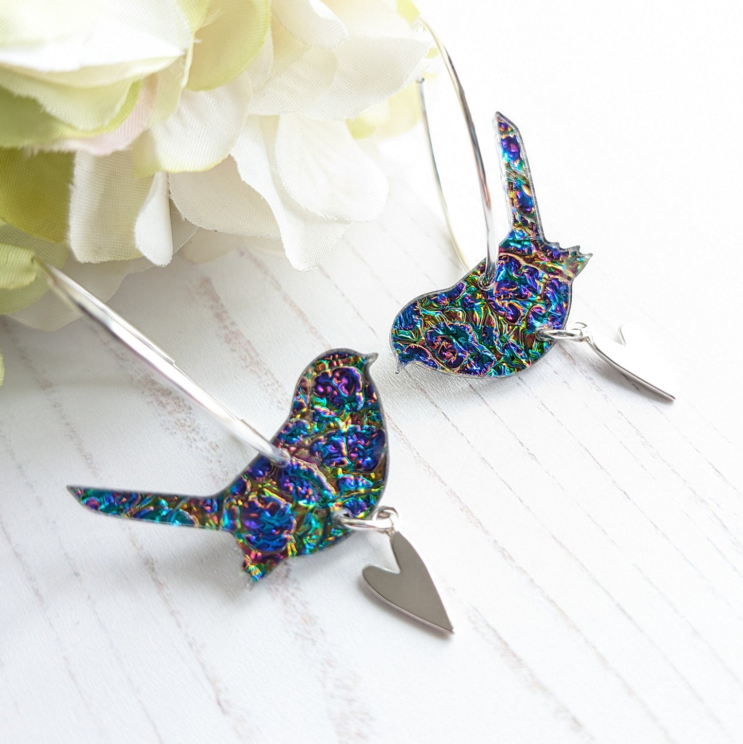 Dichrolam Wren Hoop Earrings