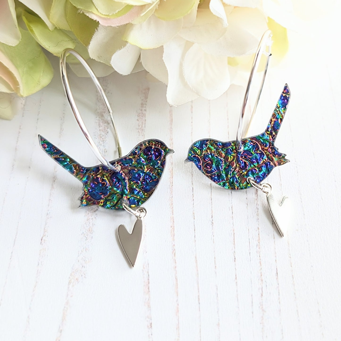 Dichrolam Wren Hoop Earrings