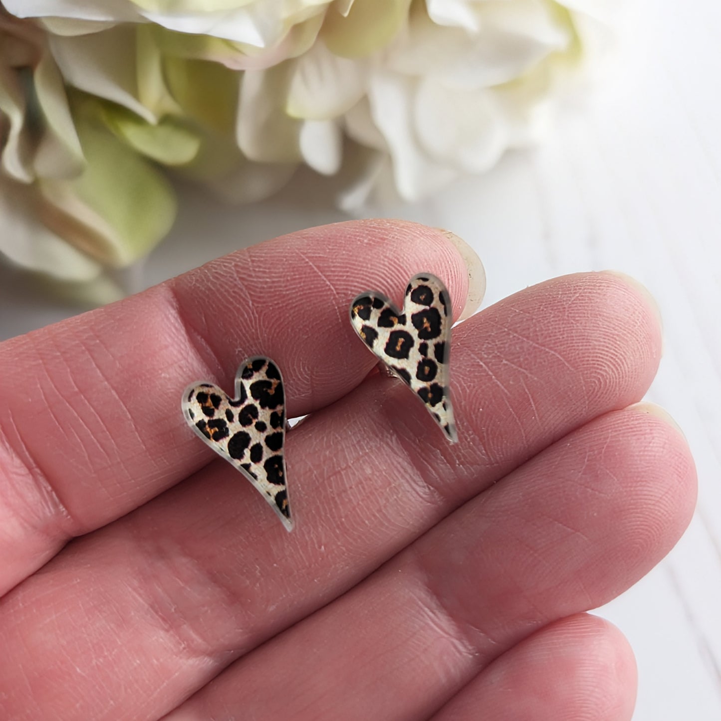 Long Heart Studs