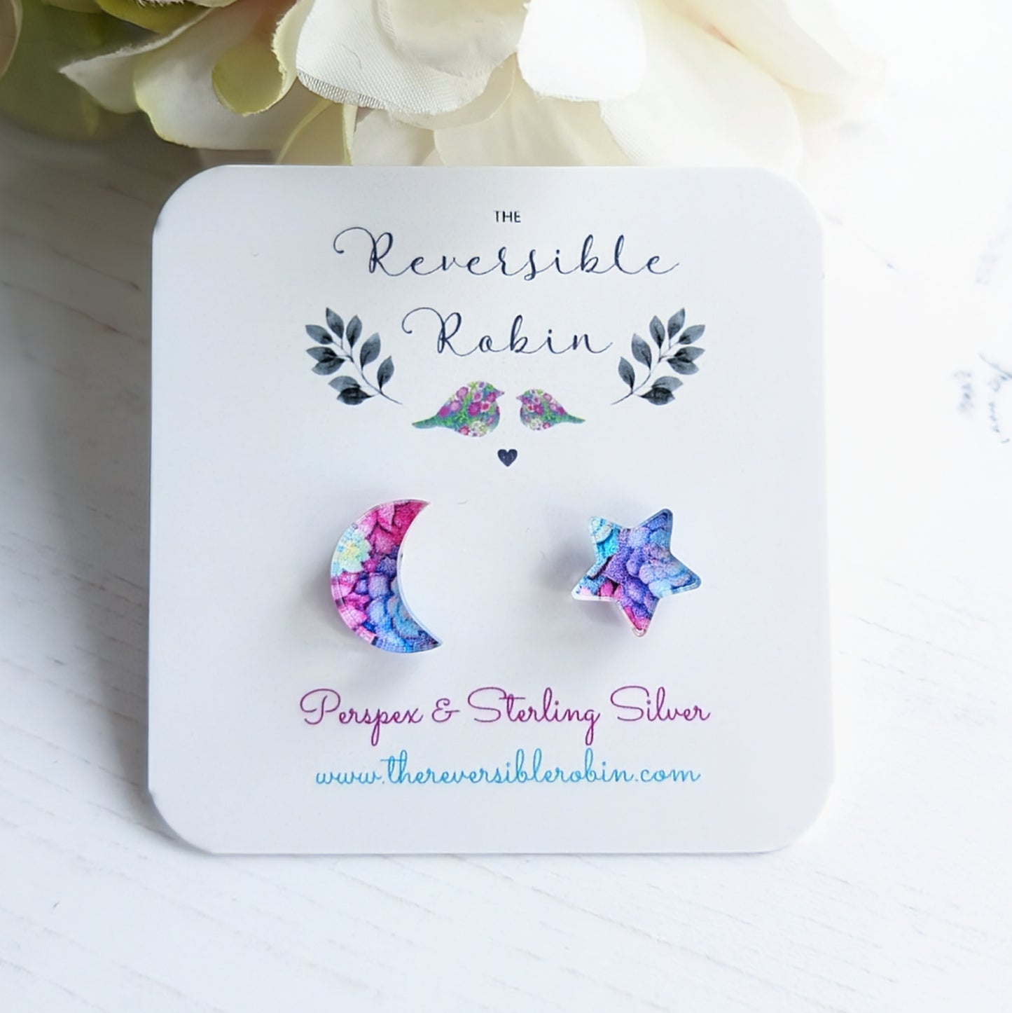 Moon & Star Studs