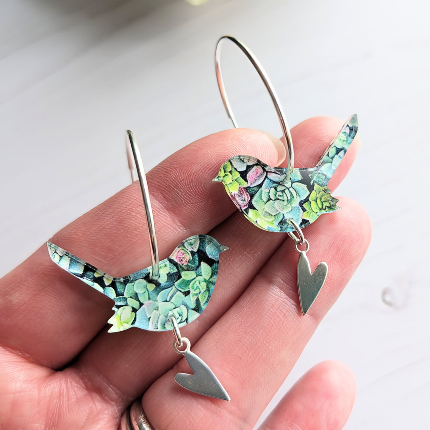 Large Wren Hoop Earrings