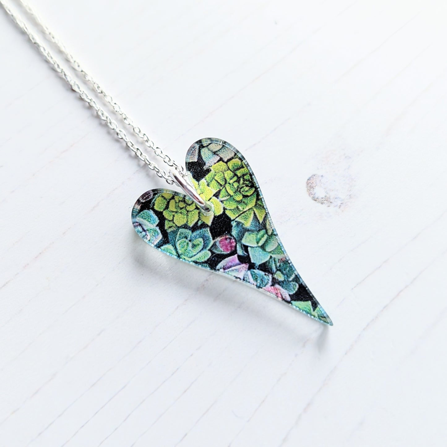 Puffy Heart Succulent Pendant