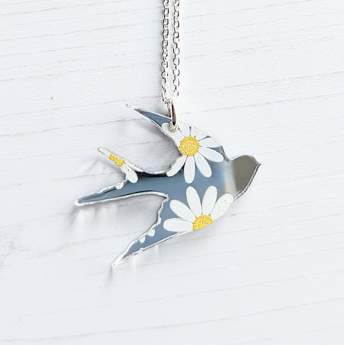 Swallow Daisy Pendant