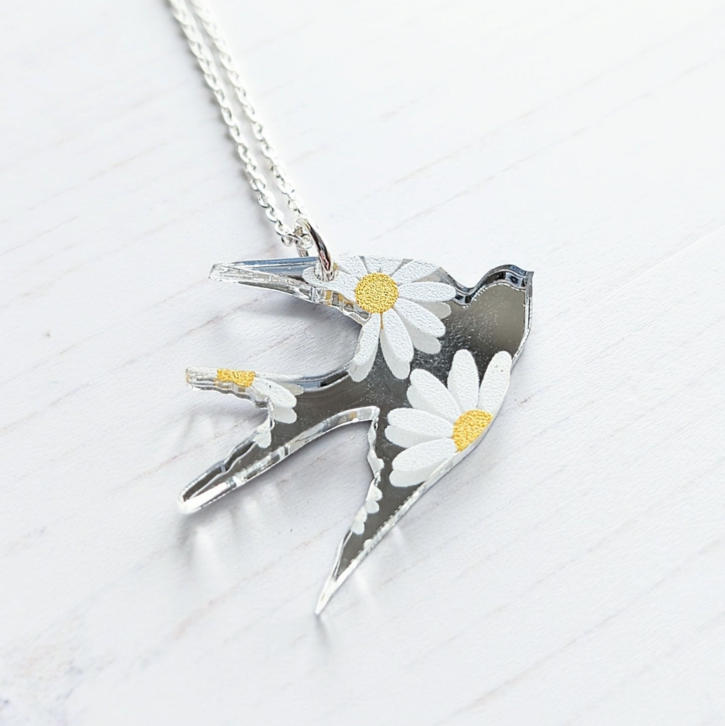 Swallow Daisy Pendant