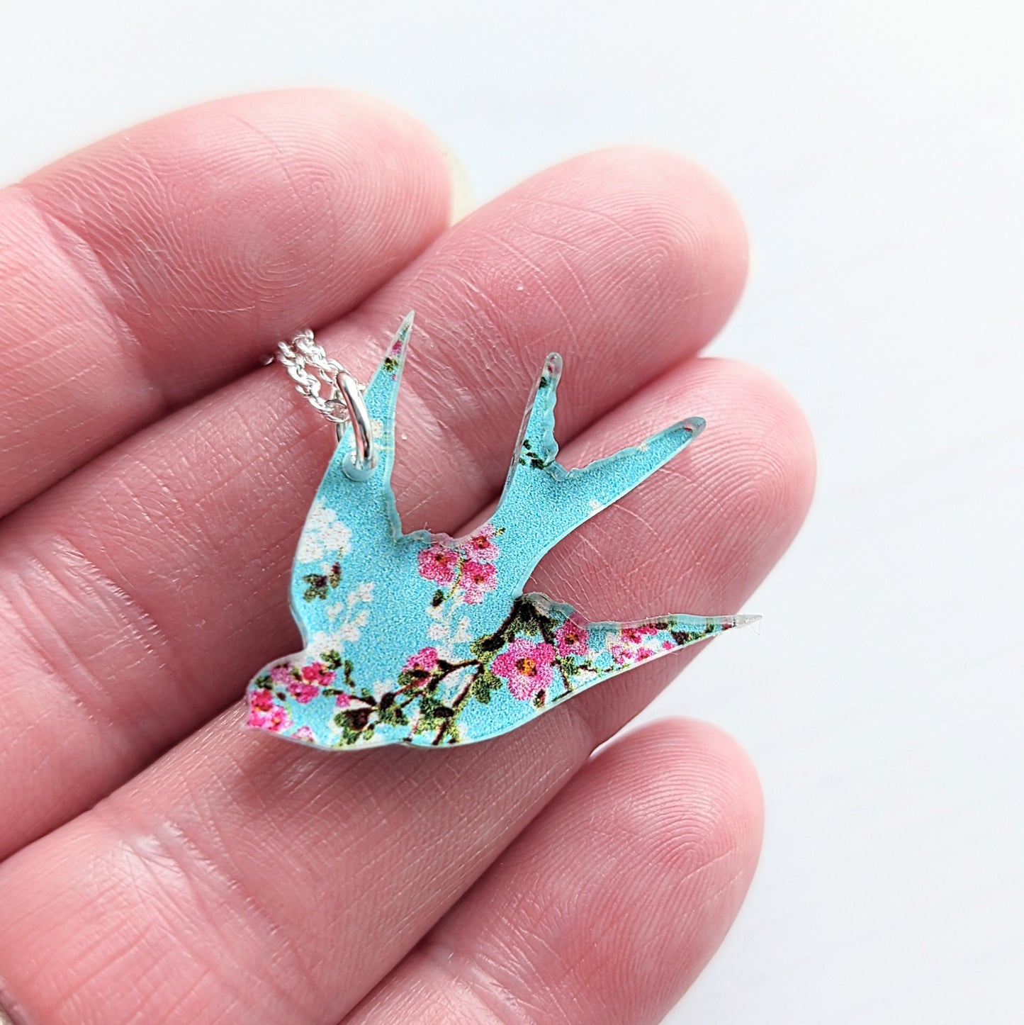 Swallow Cherry Blossom Pendant