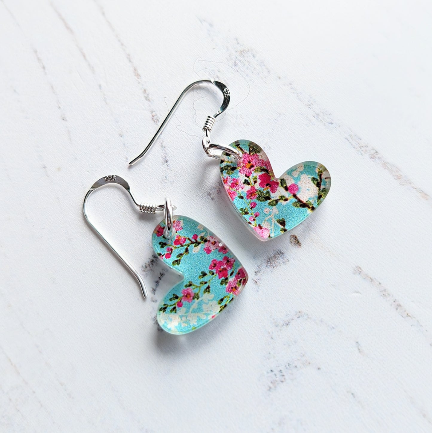 Puffy Heart Drop Earrings