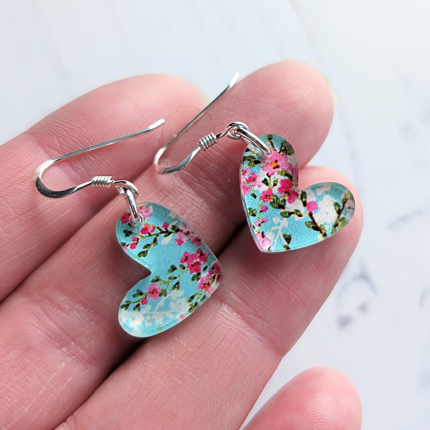 Puffy Heart Drop Earrings