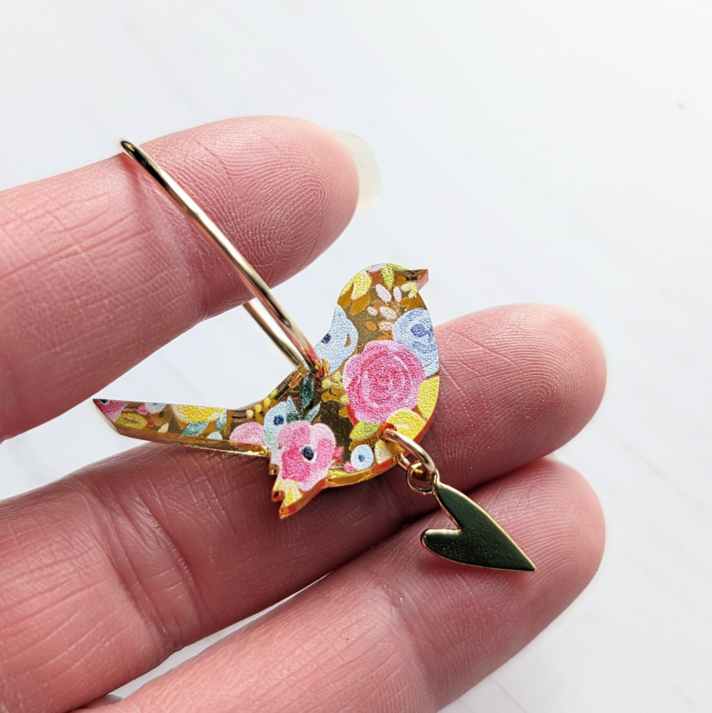 Yellow Gold Fill Large Wren Hoop Earrings