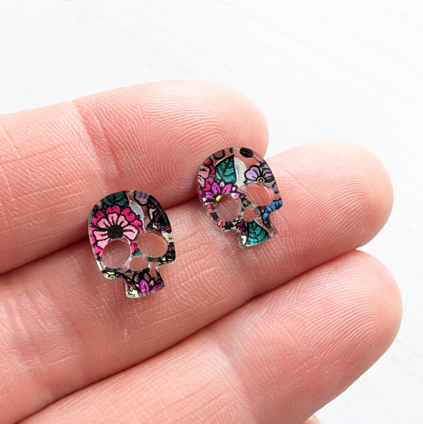 Day of the Dead Skull Studs