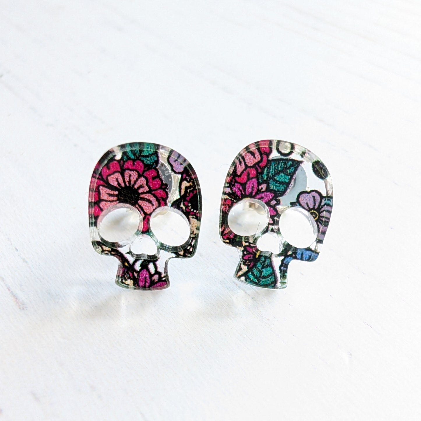 Day of the Dead Skull Studs