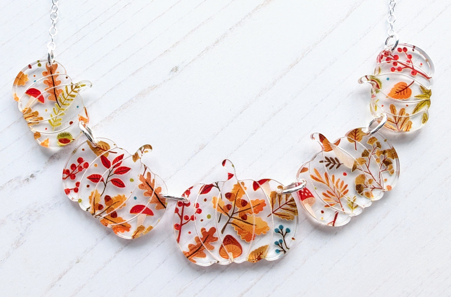 Pumpkin Statement Necklace