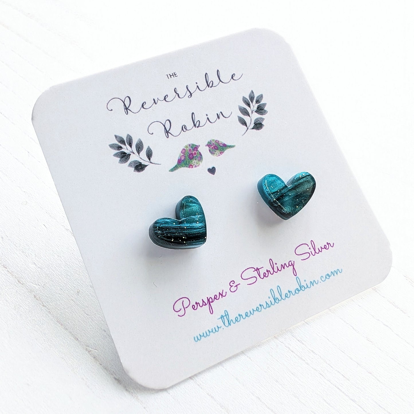 Puffy Heart Studs