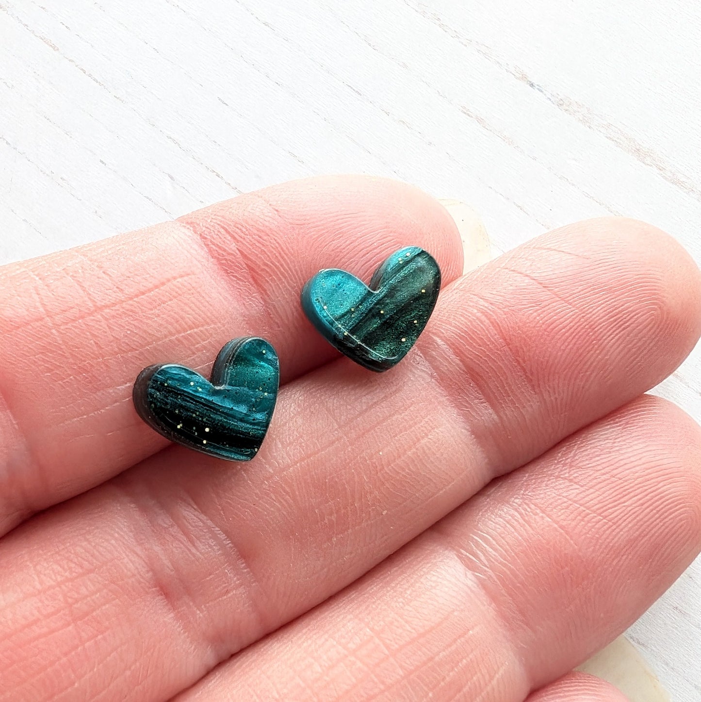 Puffy Heart Studs