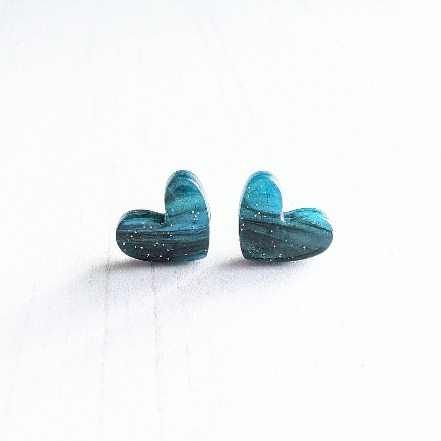 Puffy Heart Studs