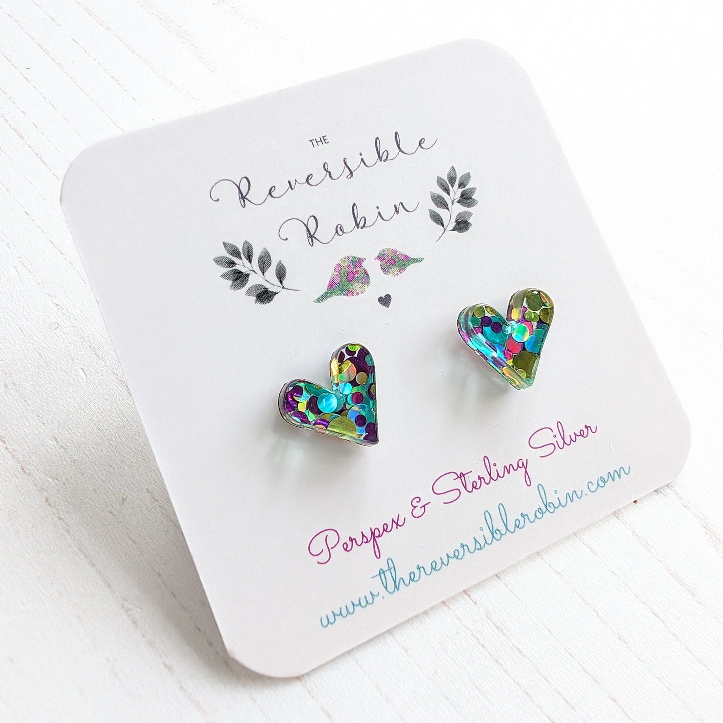 Heart studs