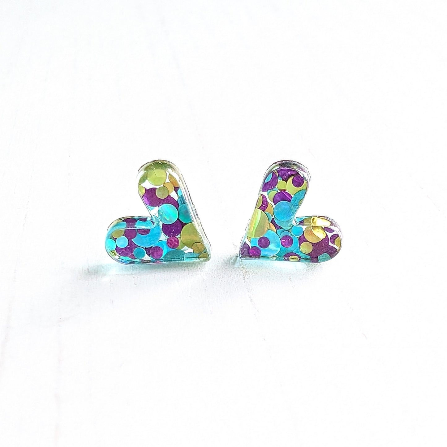Heart studs