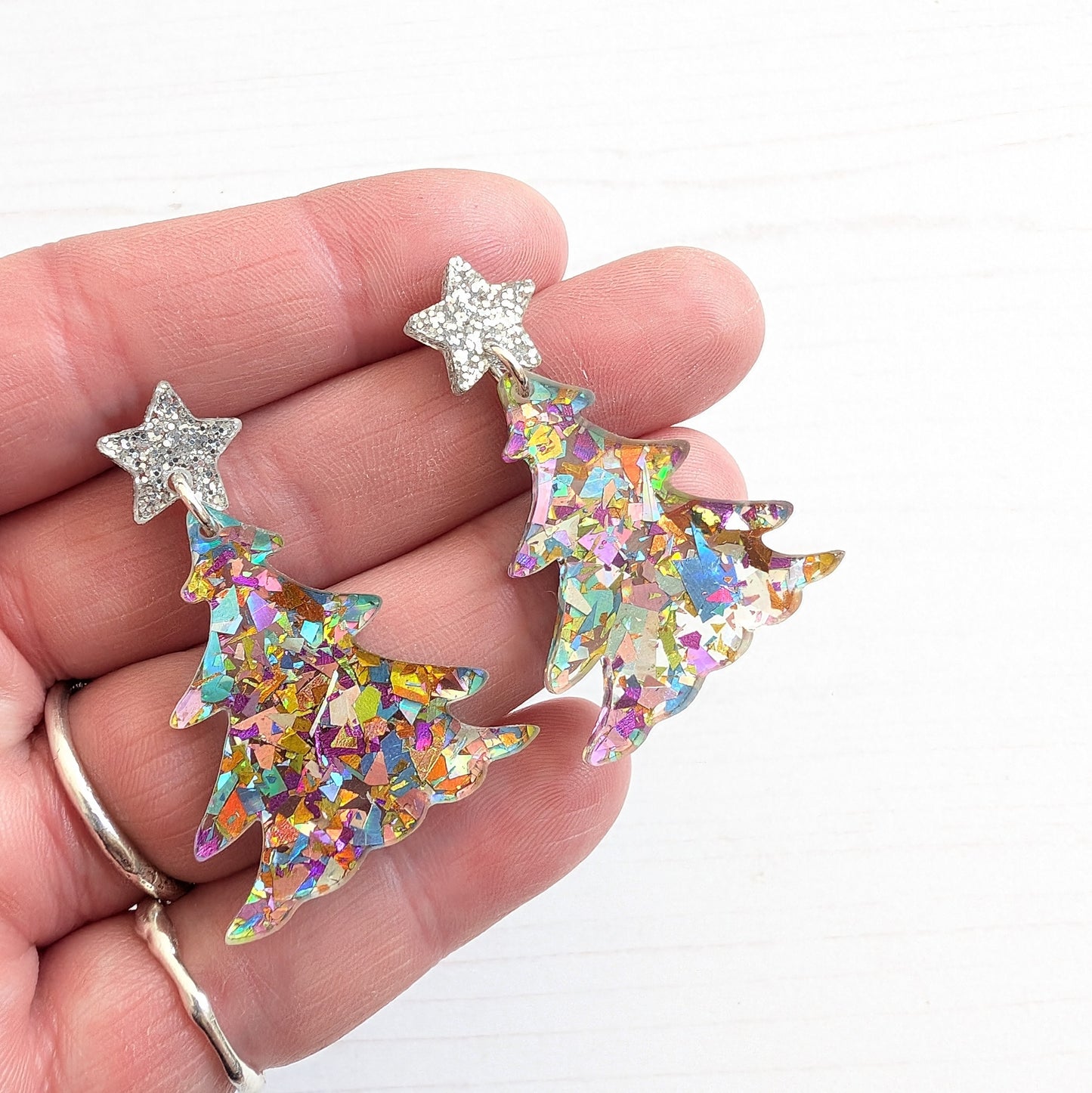 Christmas Tree Statement drop studs