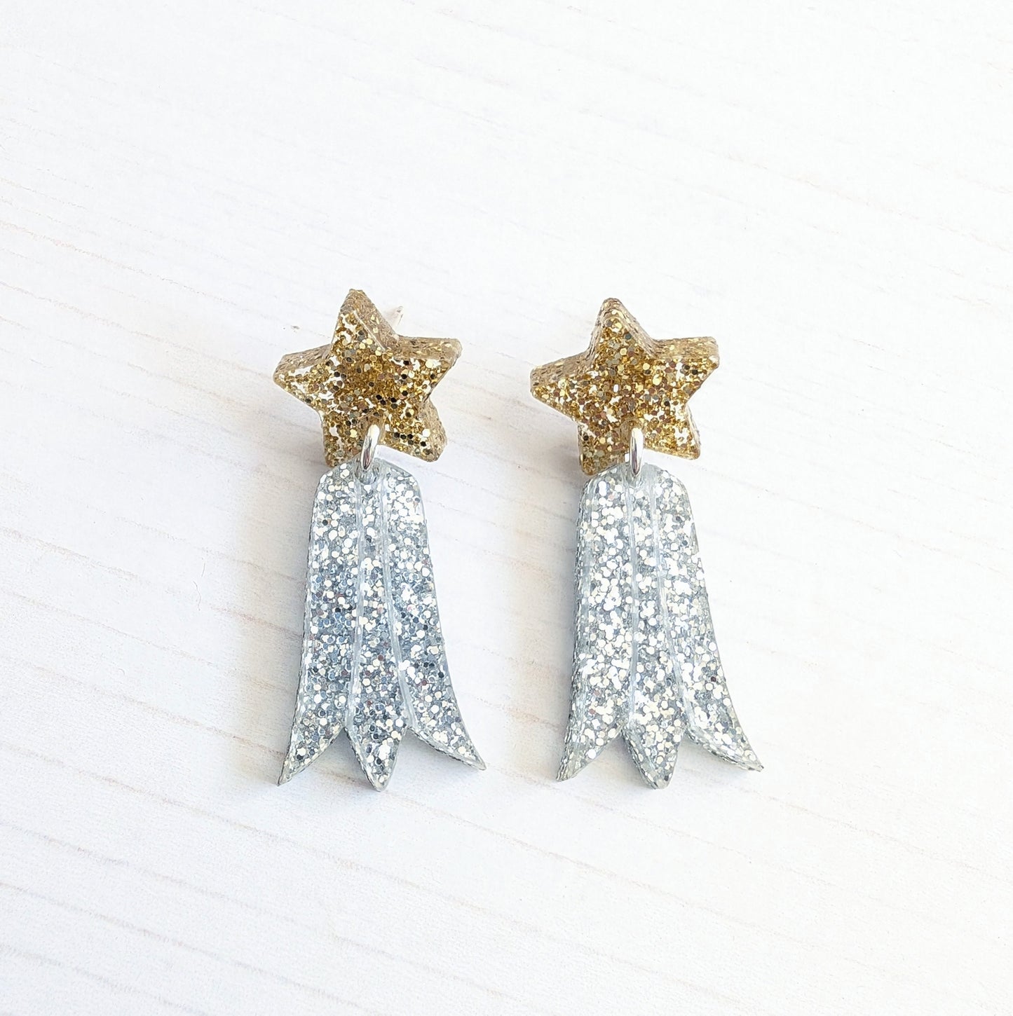 Shooting Star drop studs