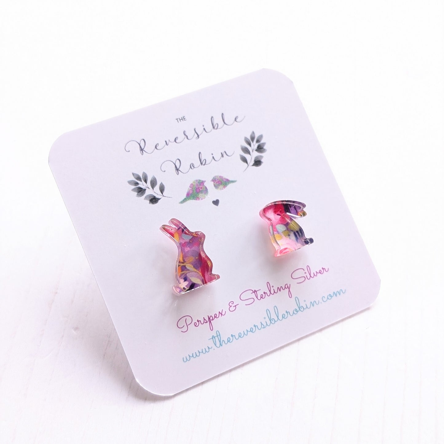 One of a kind Bunny studs