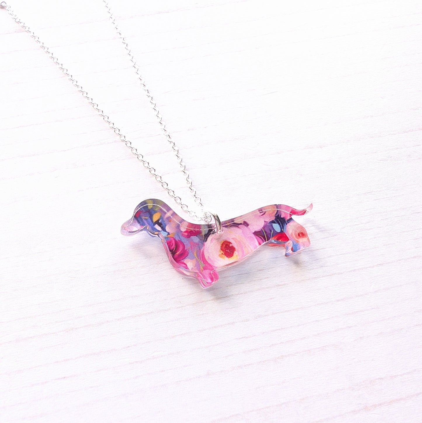 One of a kind Sausage Dog Pendant