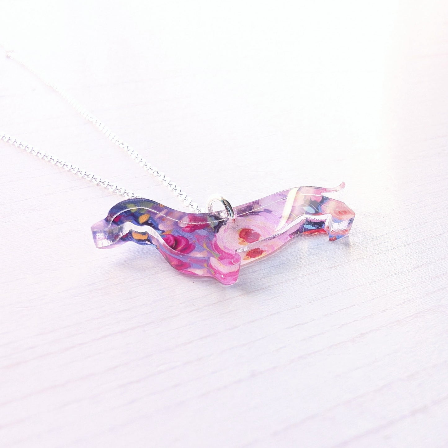 One of a kind Sausage Dog Pendant