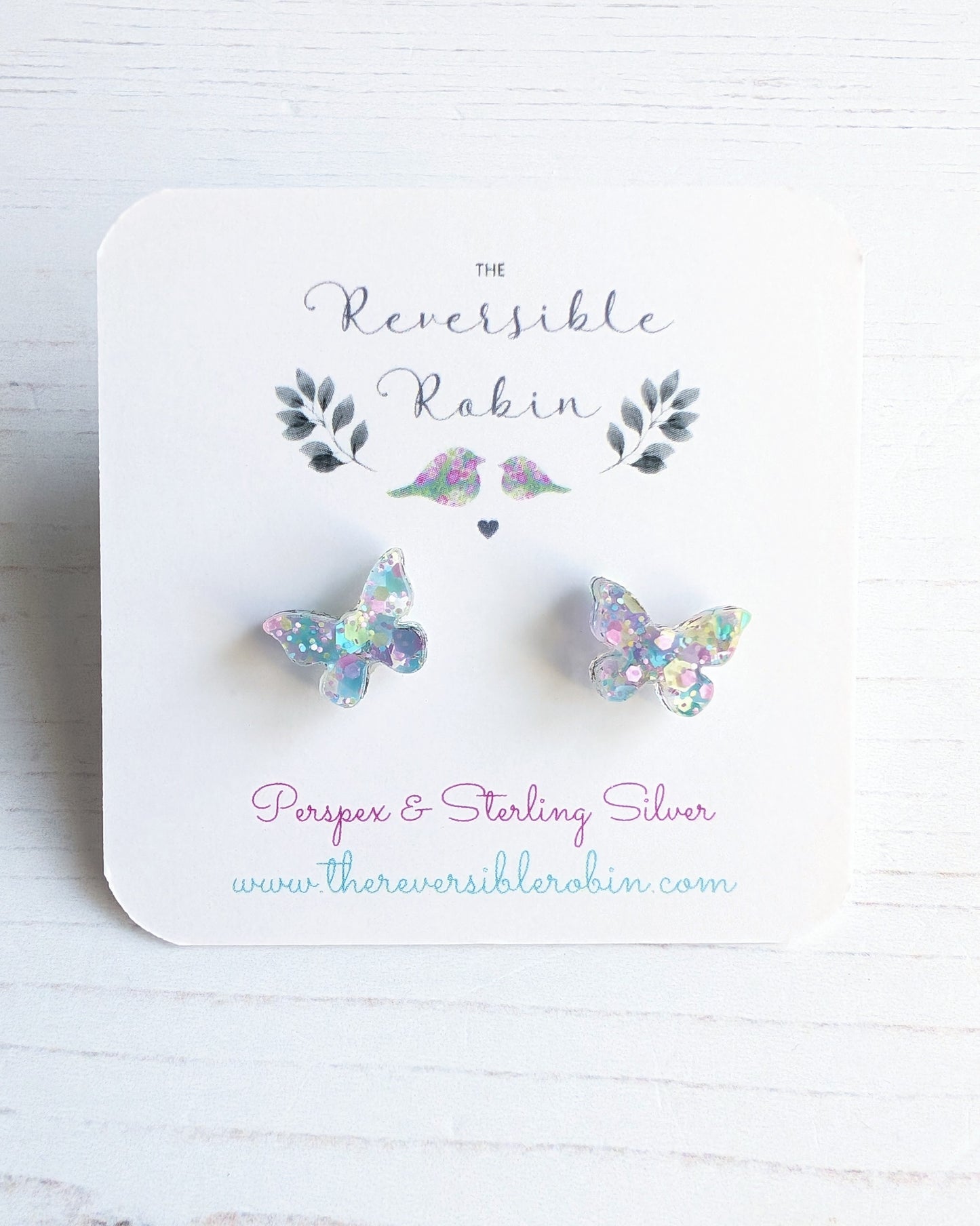 Butterfly Studs Spring Glitter