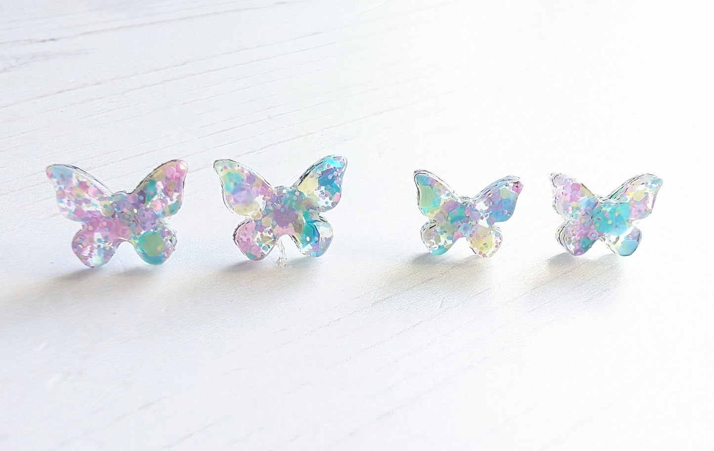 Butterfly Studs Spring Glitter