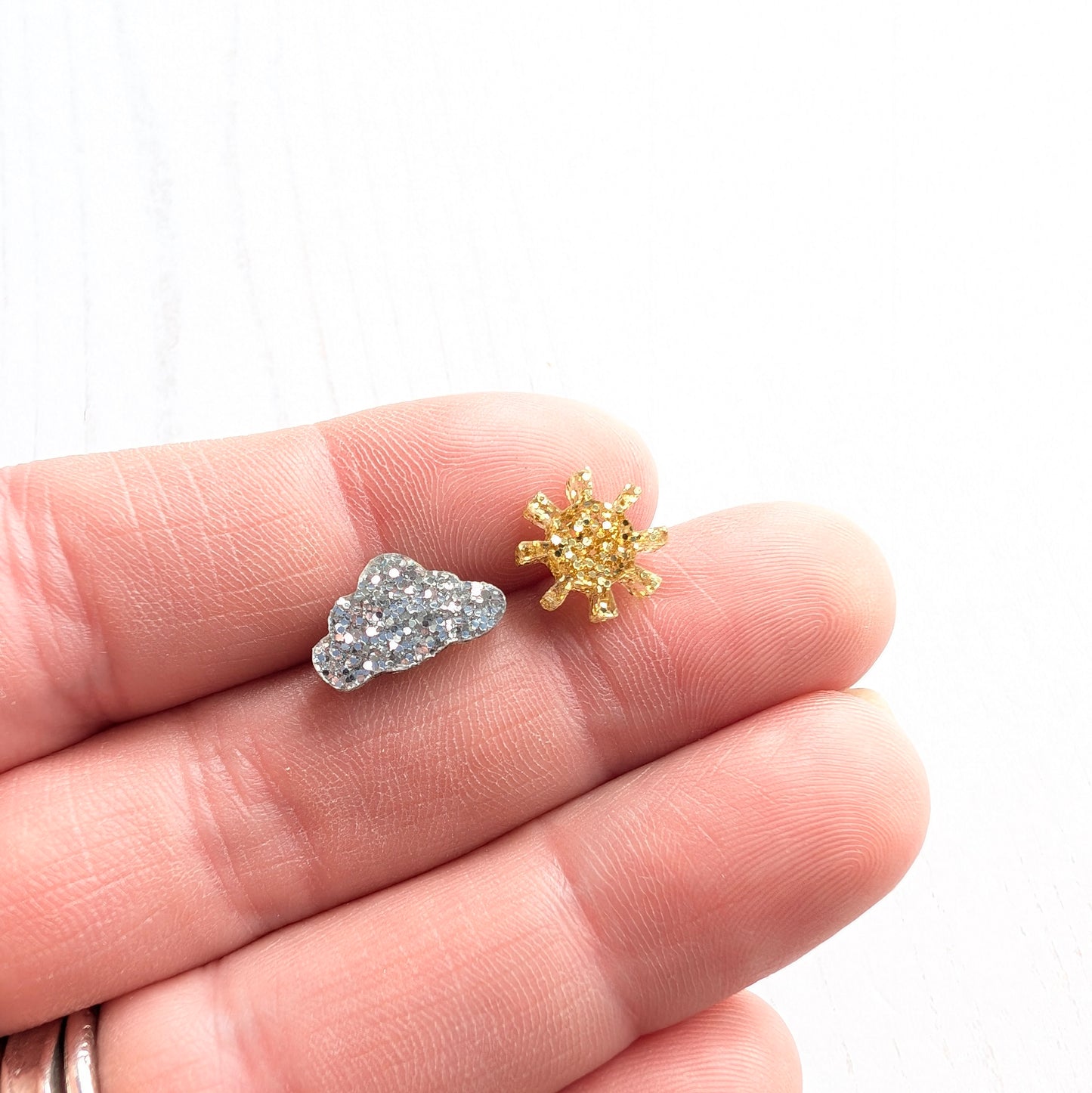 Cloud and Sun Weather Studs