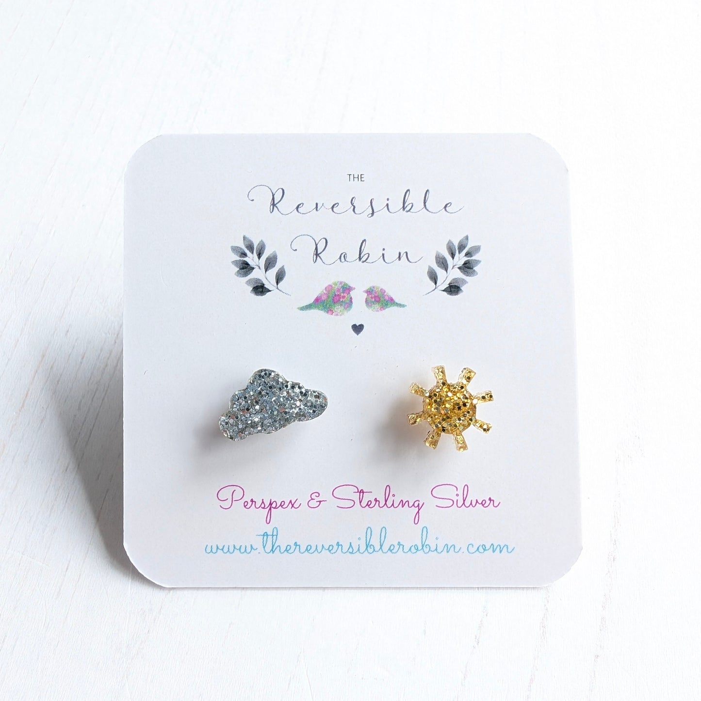 Cloud and Sun Weather Studs