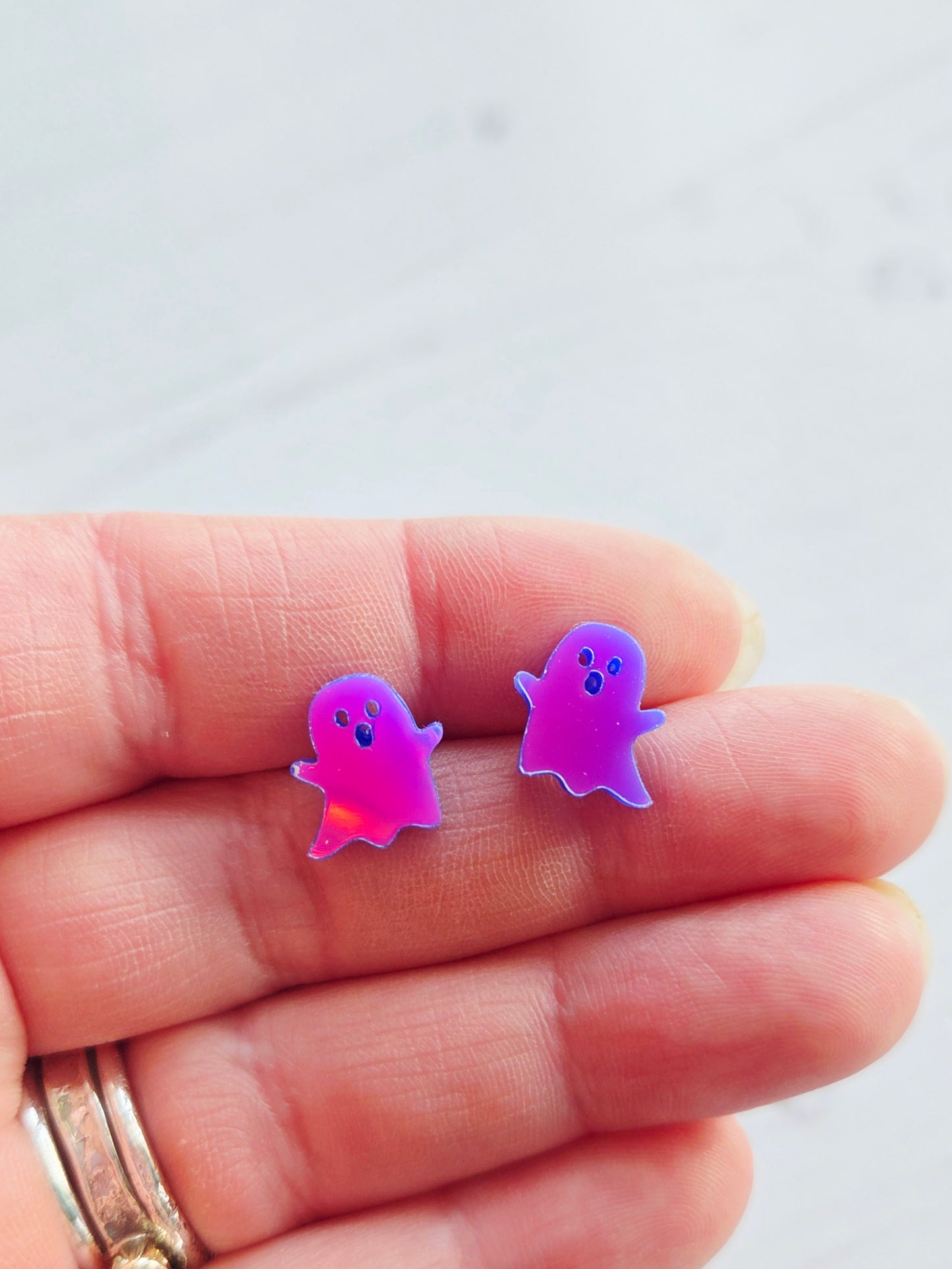 Ghost Studs, Iridescent