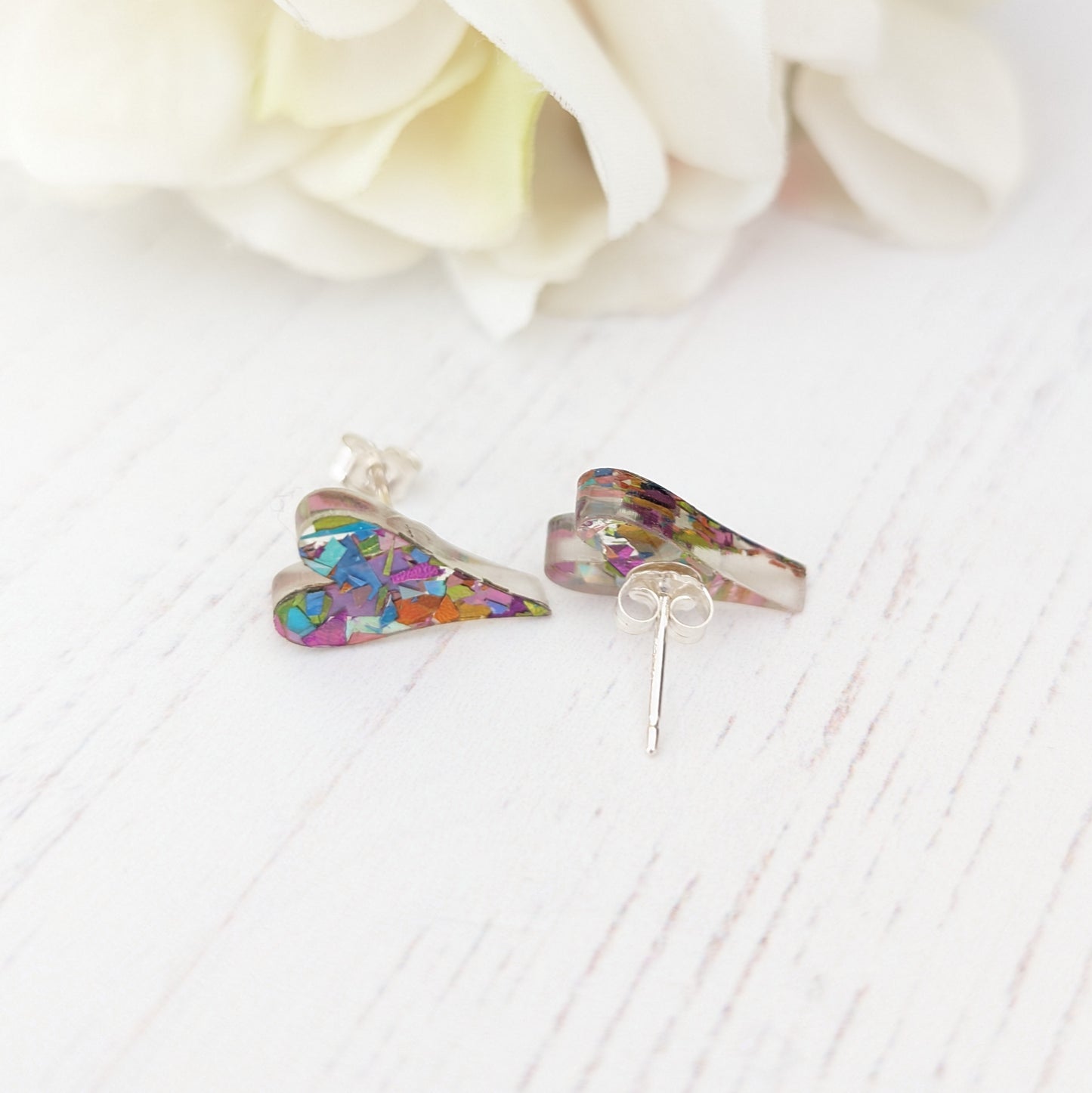 Long Heart Studs