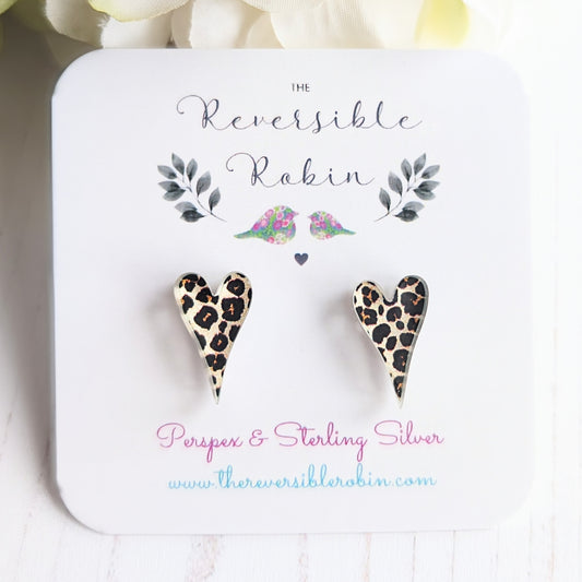 Long Heart Studs