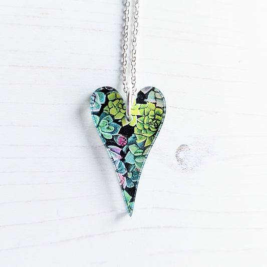 Puffy Heart Succulent Pendant
