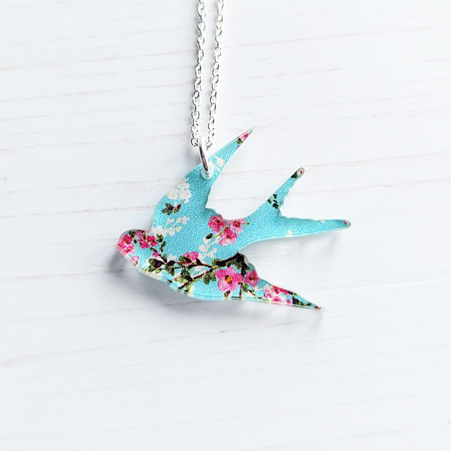 Swallow Cherry Blossom Pendant