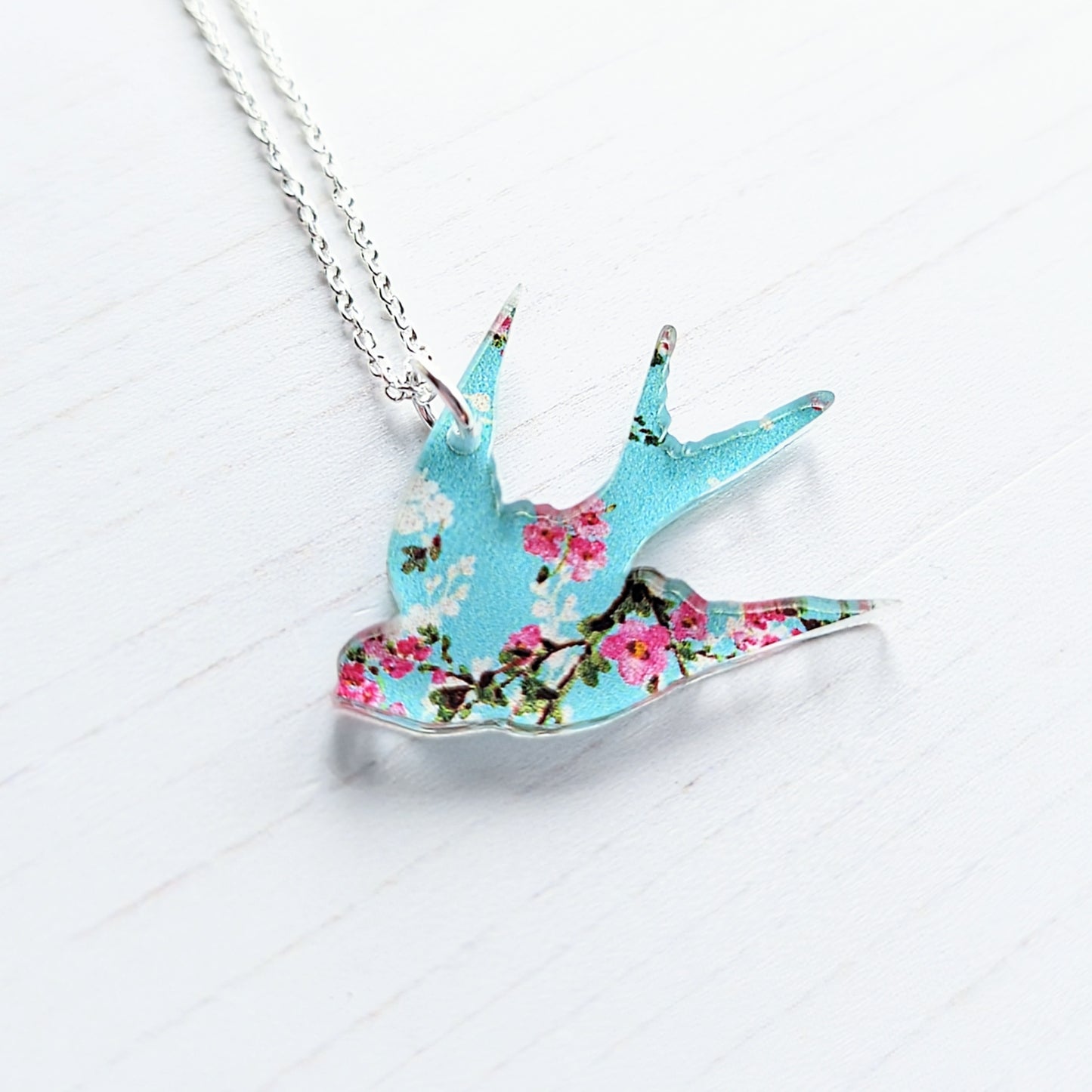 Swallow Cherry Blossom Pendant