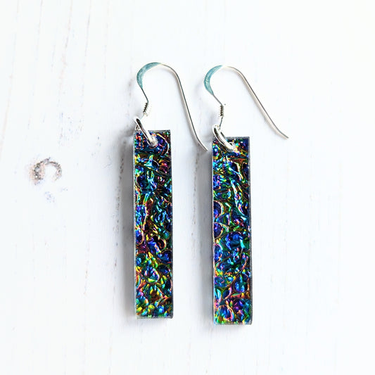 Long Drop Dichrolam Hook earrings