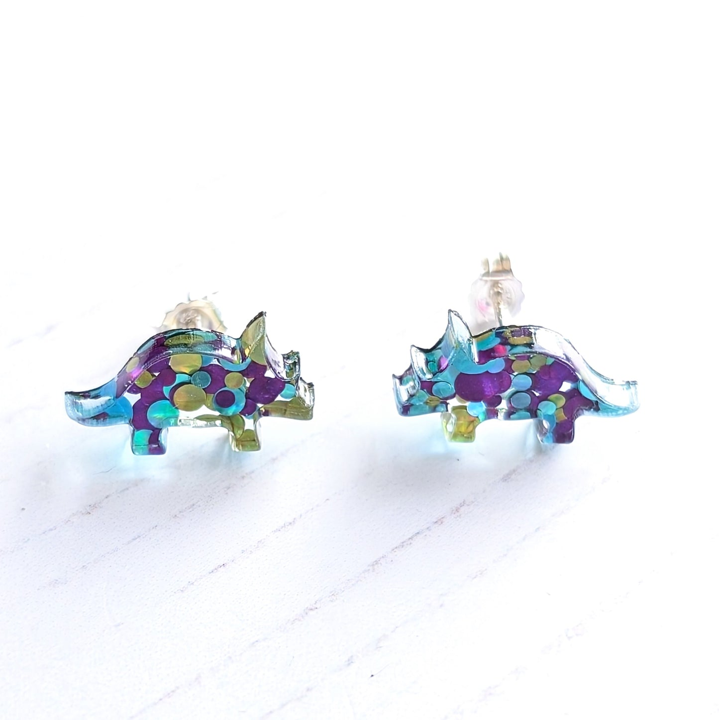 Triceratops Studs