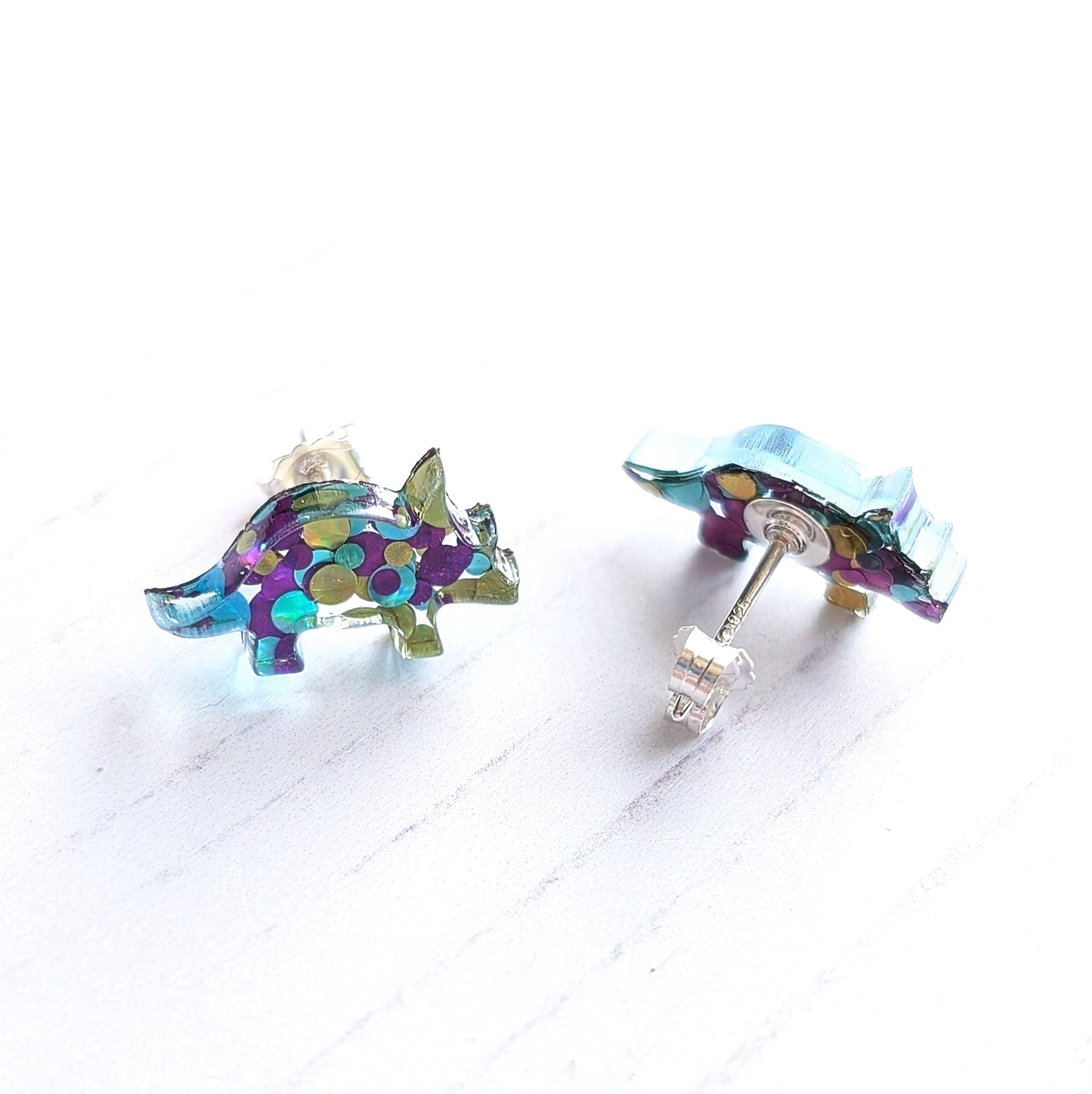 Triceratops Studs