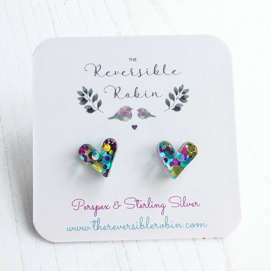 Heart studs