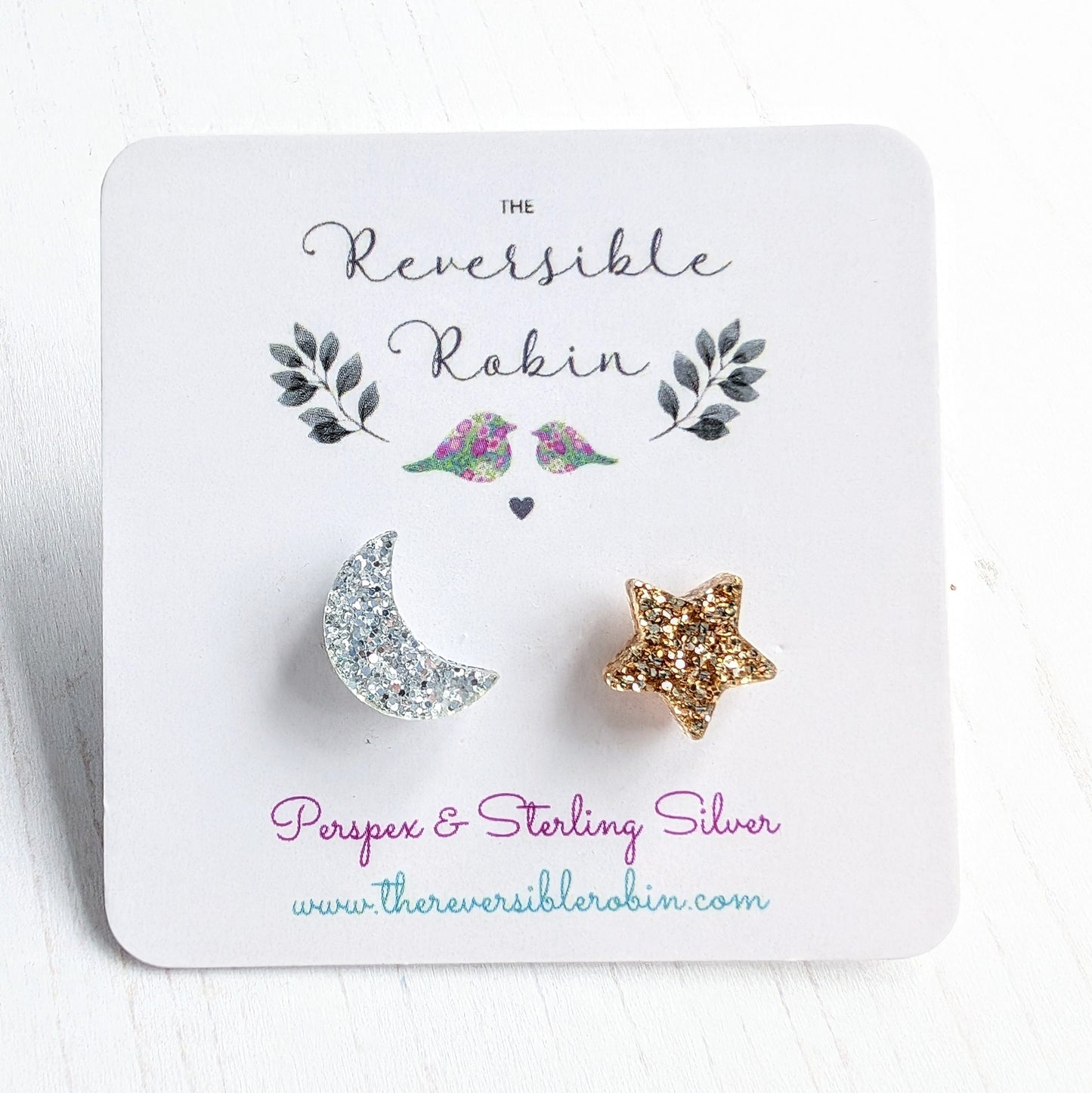 Moon & Star Studs