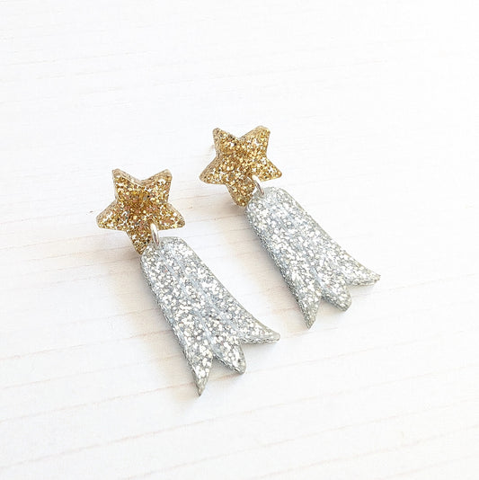 Shooting Star drop studs