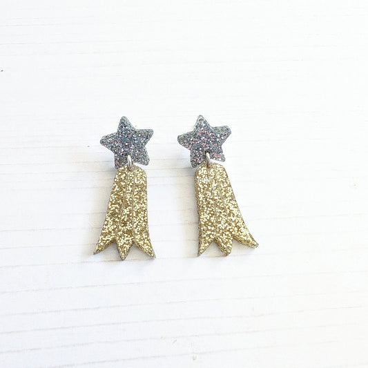 Shooting Star drop studs