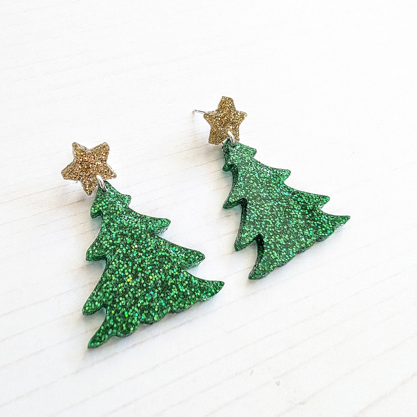 Statement Christmas Tree Earrings