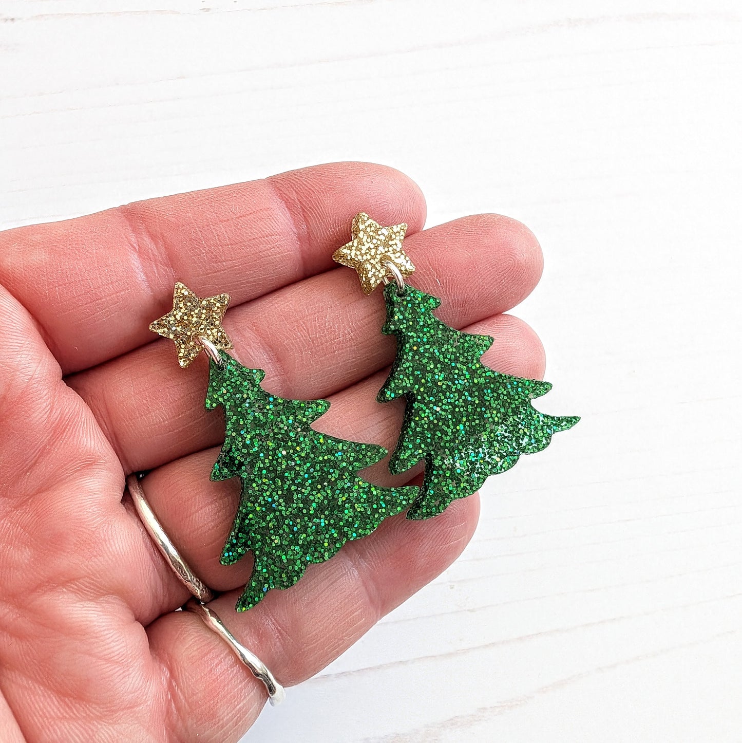 Statement Christmas Tree Earrings