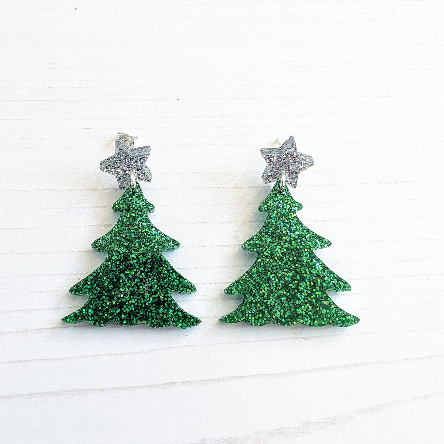 Statement Christmas Tree Earrings