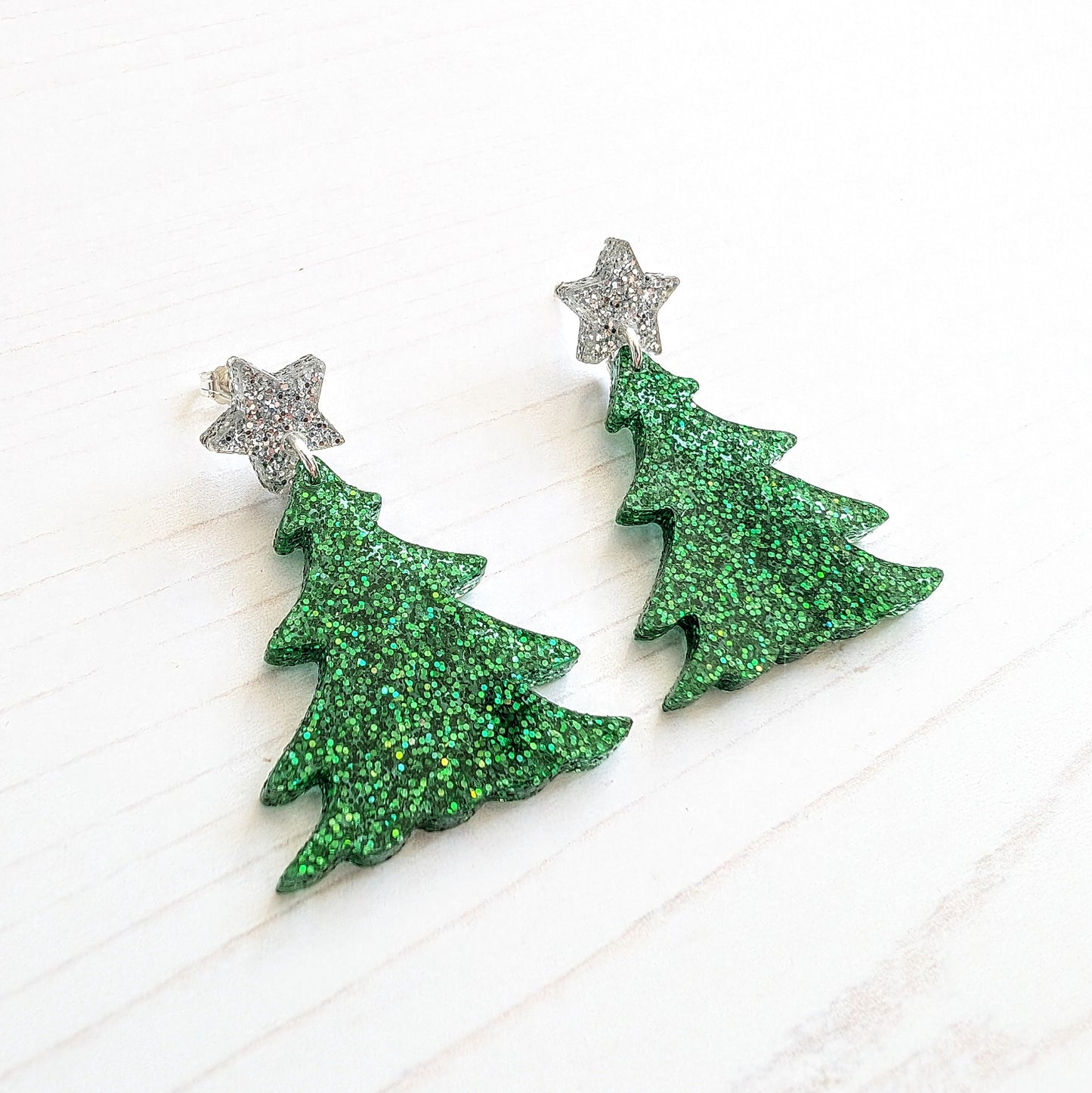 Statement Christmas Tree Earrings