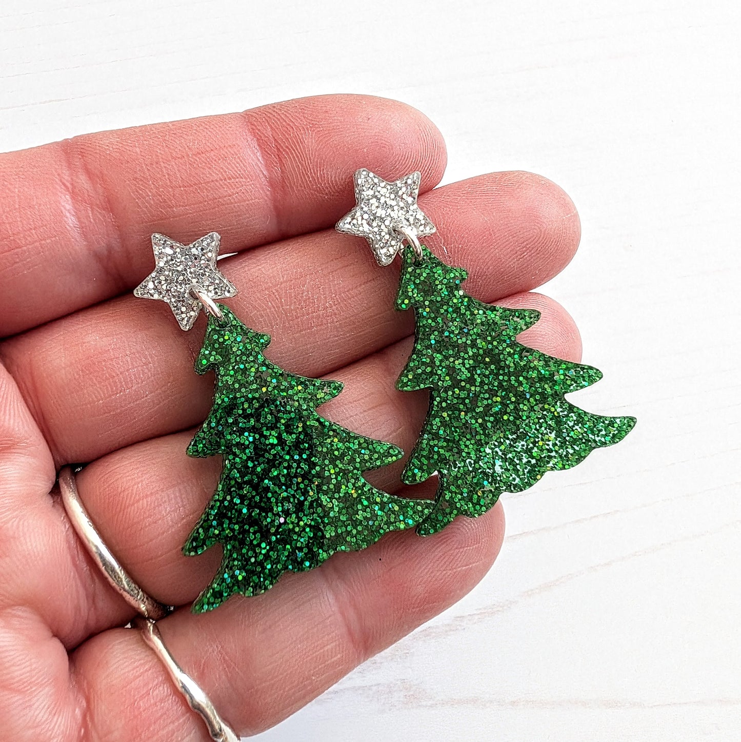 Statement Christmas Tree Earrings