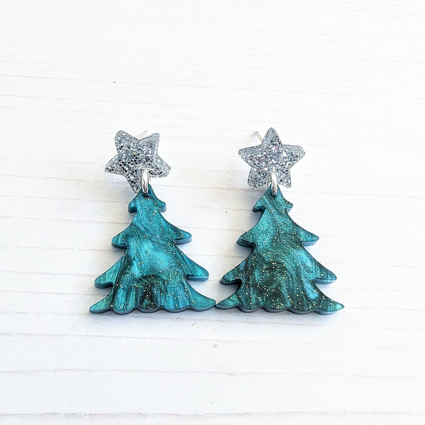 Christmas Tree drop earrings