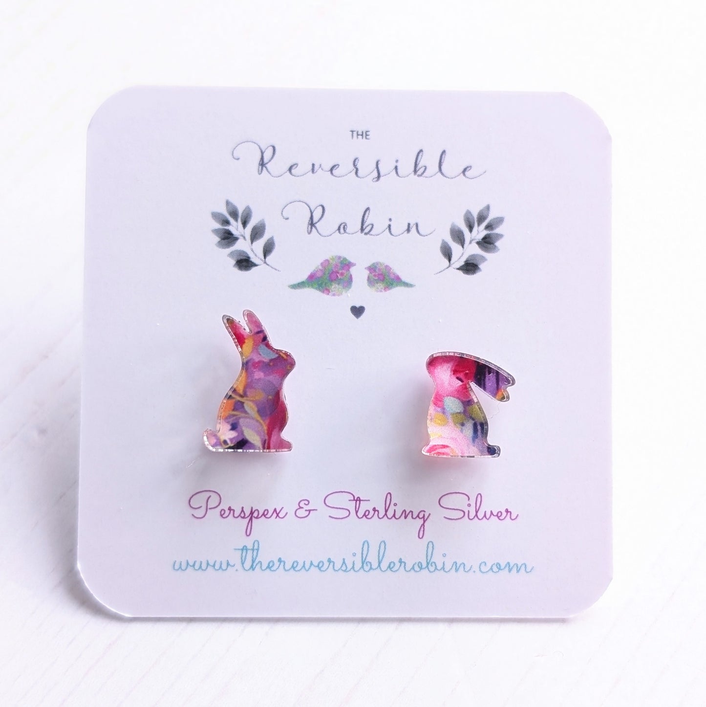 One of a kind Bunny studs